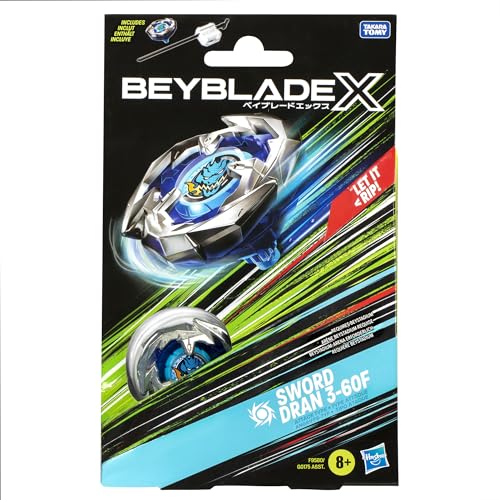 Beycutting edge X  Starter Pack decorative replica blade Dran 3-60F with Competition Spinner  Launcher  Toys for Children from 8 Years  for Boys and Girls