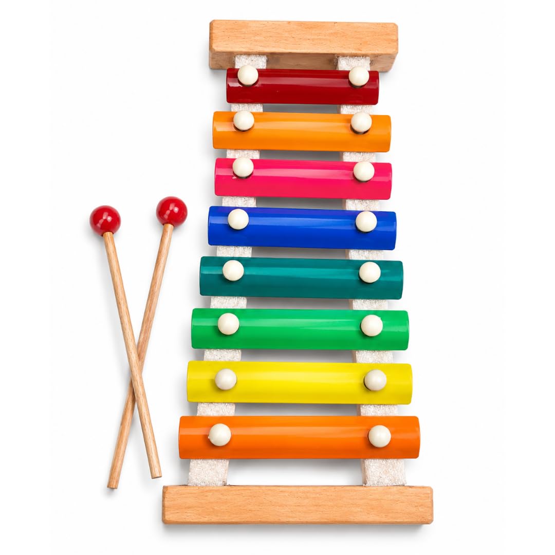 Shy Shy 8 Tone Wooden Xylophone Toy With 2 Mallets