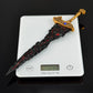 Superbuybox Elden Ring DLC Maliketh's Black Blade Giftbox - 11.5" Zinc Martial Arts Knife Desk Decoration Backpack Pendant