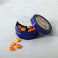 Sxfse Dollhouse Decoration Accessories, 1:12 Dollhouse Ornament Miniatures Cookies Blue Tin Box Set