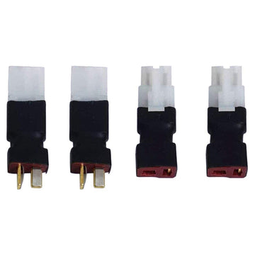 2Pairs Deans Style T Plug to Big Tamiya Connector Female Male Adapter Wireless Connectors for RC FPV Drone Car Truck Lipo NiMH B