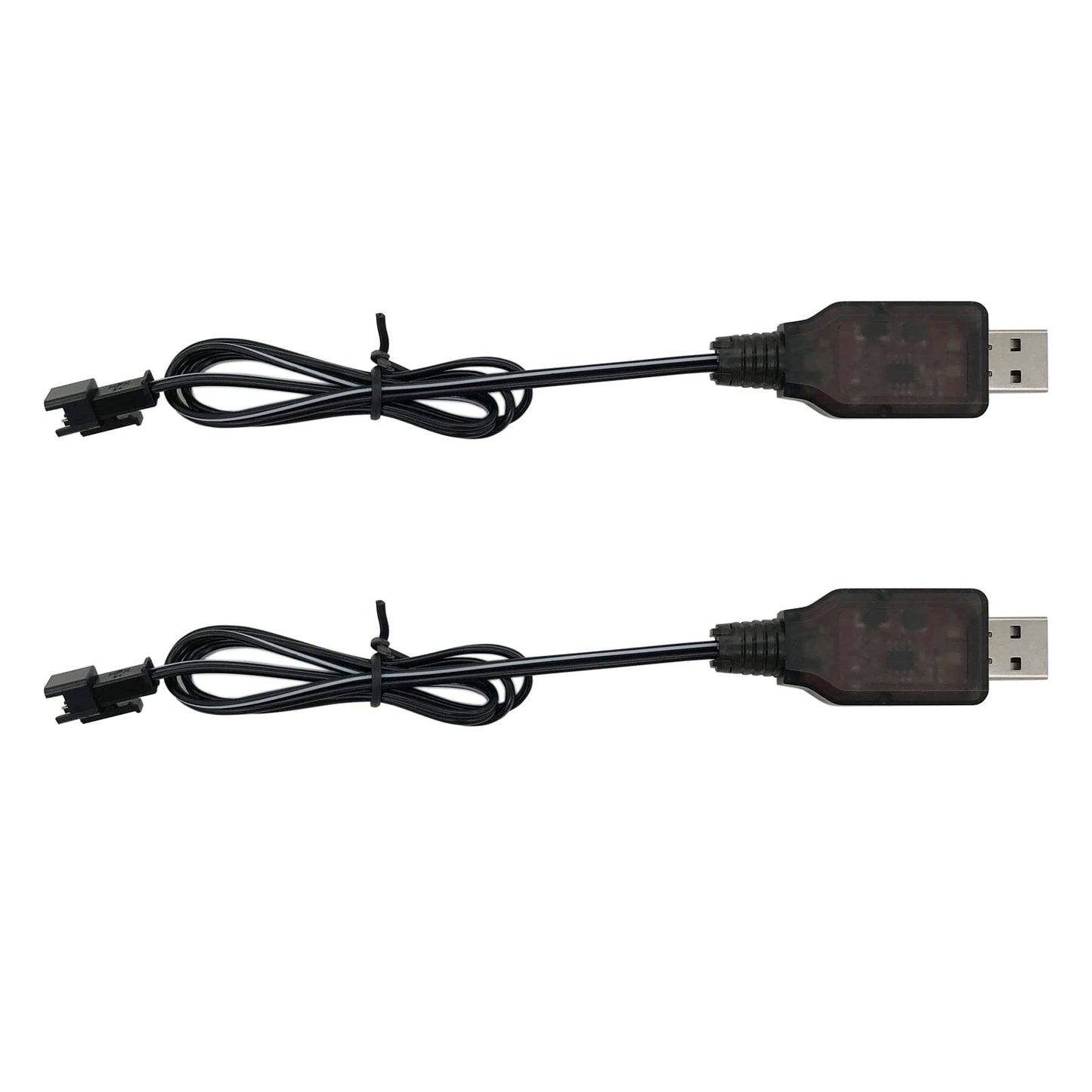 Sm2P Charger For 7.2V Ni-Cd Ni-Mh Battery Huina 1550 15 Channel Rc Excavator Rc Cars Toy, Usb Charging Cable Cord 2-Pack