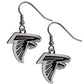 Siskiyou Sports Womens Atlanta Falcons Dangle Earrings, Zinc, One Size, Team Color