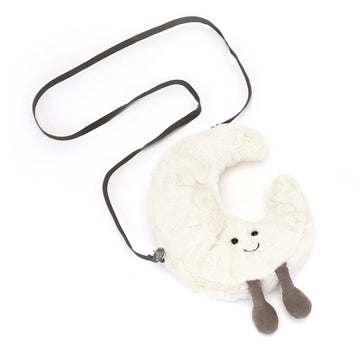 Jellycat Amuseables Moon Plush Bag, 10 Inches - Crossbody And Shoulder Purse - Fun And Unique Handbag