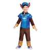 Chase Costume Hat And Jumpsuit For Boys, Paw Patrol Movie Character Outfit With Badge, Classic Toddler Size Medium (3T-4T) Multicolored