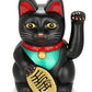 Eigramset Monkey King Feng Shui Lucky Cats Lucky Beckoning Waving Wealth Cat Maneki Neko 6' Tall Black,Gold,Mk9904