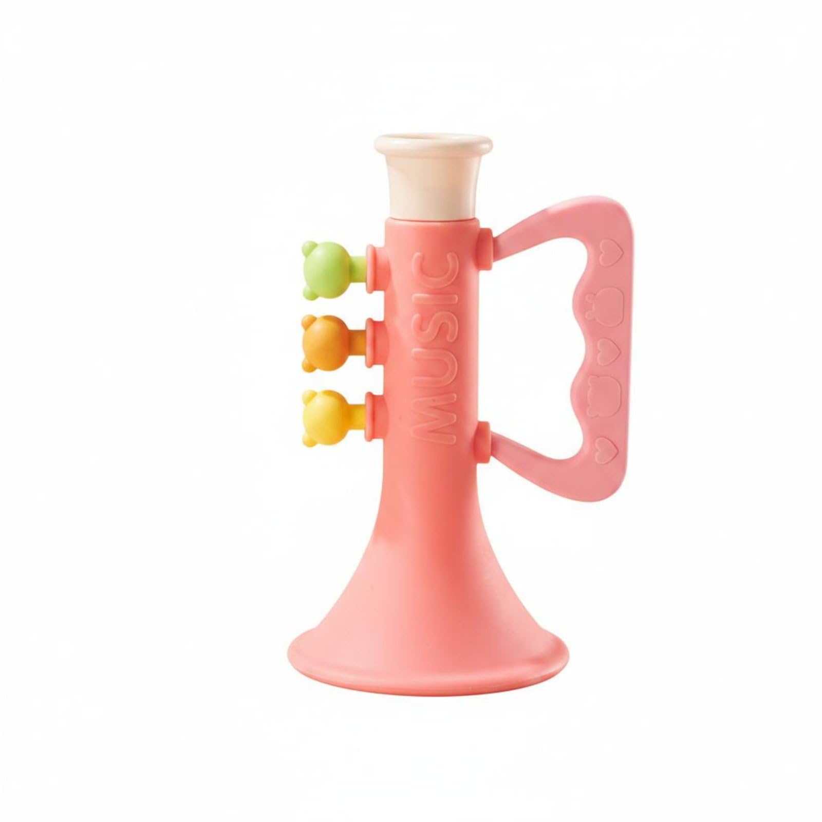 Apirily Silicone Trumpet Toy Sound Making Trumpet Toy Easy To Hold Kids Whistle Instrument For Babies, Indoor Play, Early Learni