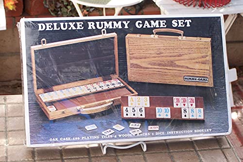 Deluxe Rummy With Wooden Racks In Attache Case