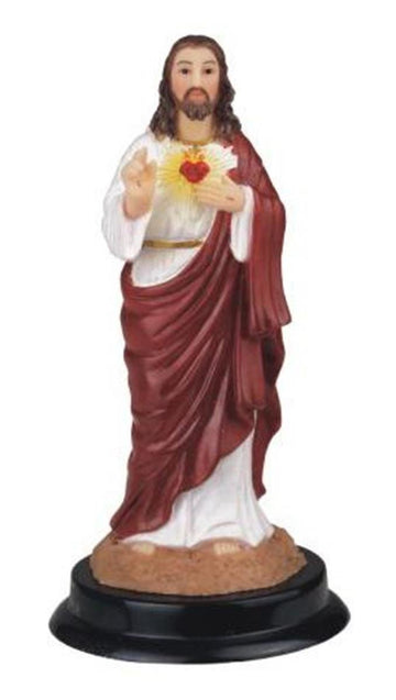 Stealstreet Ss-G-305.15 Sacred Heart Of Jesus Holy Figurine Religious Decoration Decor, 5''