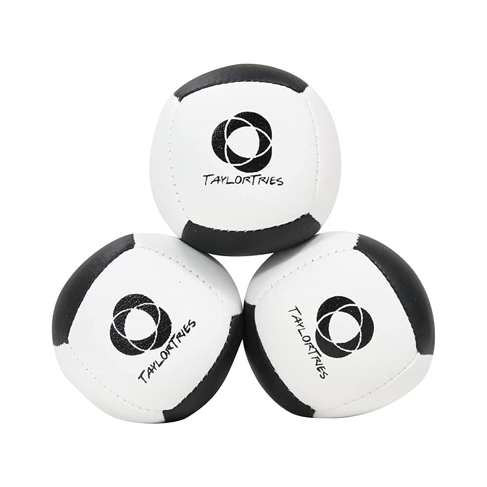 Zeekio Taylor Tries Signature Beginner Juggling Ball Set - 6 Panel Ball - 110 Grams 62Mm