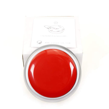 Nesightion Recorder Button 30 Second, Record Sound Button For Gift Toys Education(Red + Silver)