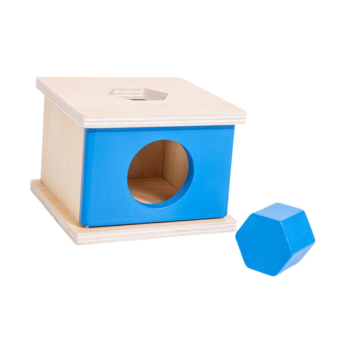 MerishoppWooden Object Permanence Box Early Learning Set For Children Boys Girls Kids Blue|Baby|Toys For Baby|Developmental Baby