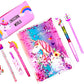 Sv Traders Unicorn Stationery/School Supplies Set For Girls/Staionery For Girls/Kids/Boys Set Of 8 PcsUnicorn Pencil Pouch+Unic