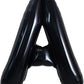 Toniful 40 Inch Large Black A Letter Balloons Jumbo Helium Balloons,Foil Mylar Big Alphabet Balloons For Birthday Party Annivers