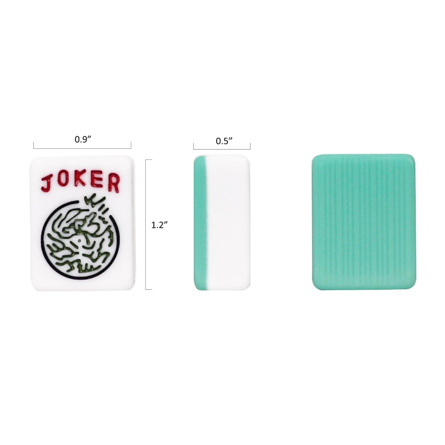 GUSTARIA American Mahjong Game Set - 166 Light Green Tiles, Melamine, Includes 4 Color Racks, 20"x9"x3", Light Green Carrying Bag
