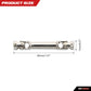 RCAWD Center Drive Shaft U-Joint Spline for FMS EAZYRC ROC Hobby FCX24 1/24 Crawlers Upgrades, Length Adjustable Axle Parts for