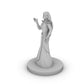 Human Female Wizard With Raven Dress Tabletop Dnd Gaming Miniature