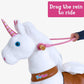 Ponycycle Ride On Horse Riding Unicorn Pink Reins Size 5 For Model U, Size 4 For Model X