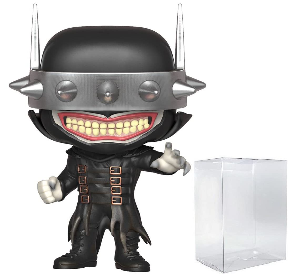 POP DC Heroes: Dark Nights Metal - The Batman Who Laughs (PX Previews limited availability) Funko Pop! Vinyl Figure (Bundled with Compatible Pop Box Protector Case)  Multicolored  3.75 inches