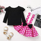 Baby Toddler Girl Polka Dots Fancy Dress Up Costume Birthday Party Tulle Dresses With Polka Dot Headband