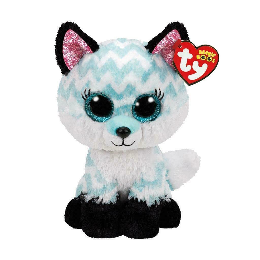 Ty Atlas Fox Beanie Boo Stuffed Animal, Multicoloured, 15cm Plush, Model 2007520