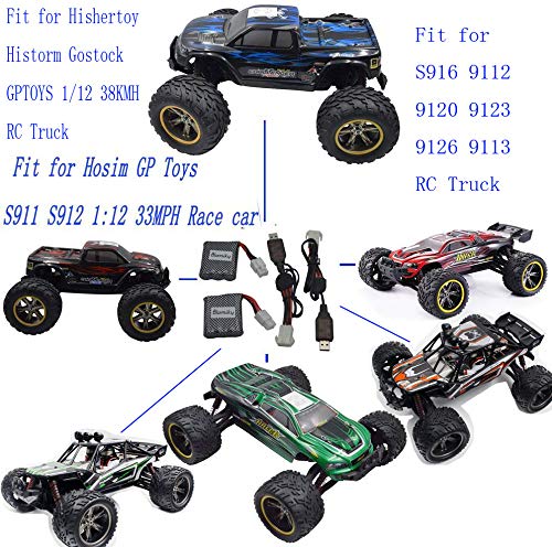 Blomiky 2 Pack EL-6P 9.6V 800mAh Li-ion Battery 15-DJ02 15-DJ03 Fit for 9120 S913 S916 S911 S912 9123 9112 1/12 Race Car EL-6P 9