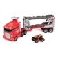 Monster Jam, Official 2-in-1 Launch N Go Hauler Playset and Storage with Exclusive Monster Truck, 1:64 Scale Kids Toys for Boys