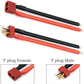 FLY RC 10 Pairs T Plug Connectors Male and Female with 20pcs Shrink Tubing for RC LiPo Battery