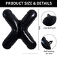 Toniful 40 Inch Large Black X Letter Balloons Jumbo Helium Balloons,Foil Mylar Big Alphabet Balloons For Birthday Party Annivers