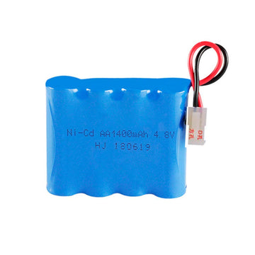 OooSure 1400mAh 4.8V 5557 Connecter Rechargeable NiCD Battery AA X 4/5559 Plug for RC Toy Household Electric Appliances Lighting