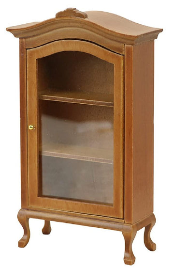 Dollhouse Furniture Display Shelf 1:12 Scale Miniature Bookshelf Cabinet Decoration Classic Wooden Storage For Mini Artificial House Accessories (Brown)