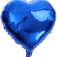 Cozofluv 25Pcs 18 Inch Blue Heart Balloons Helium Balloons Blue Heart Balloons Foil Blue Foil Balloons Heart Blue Birthday Decor