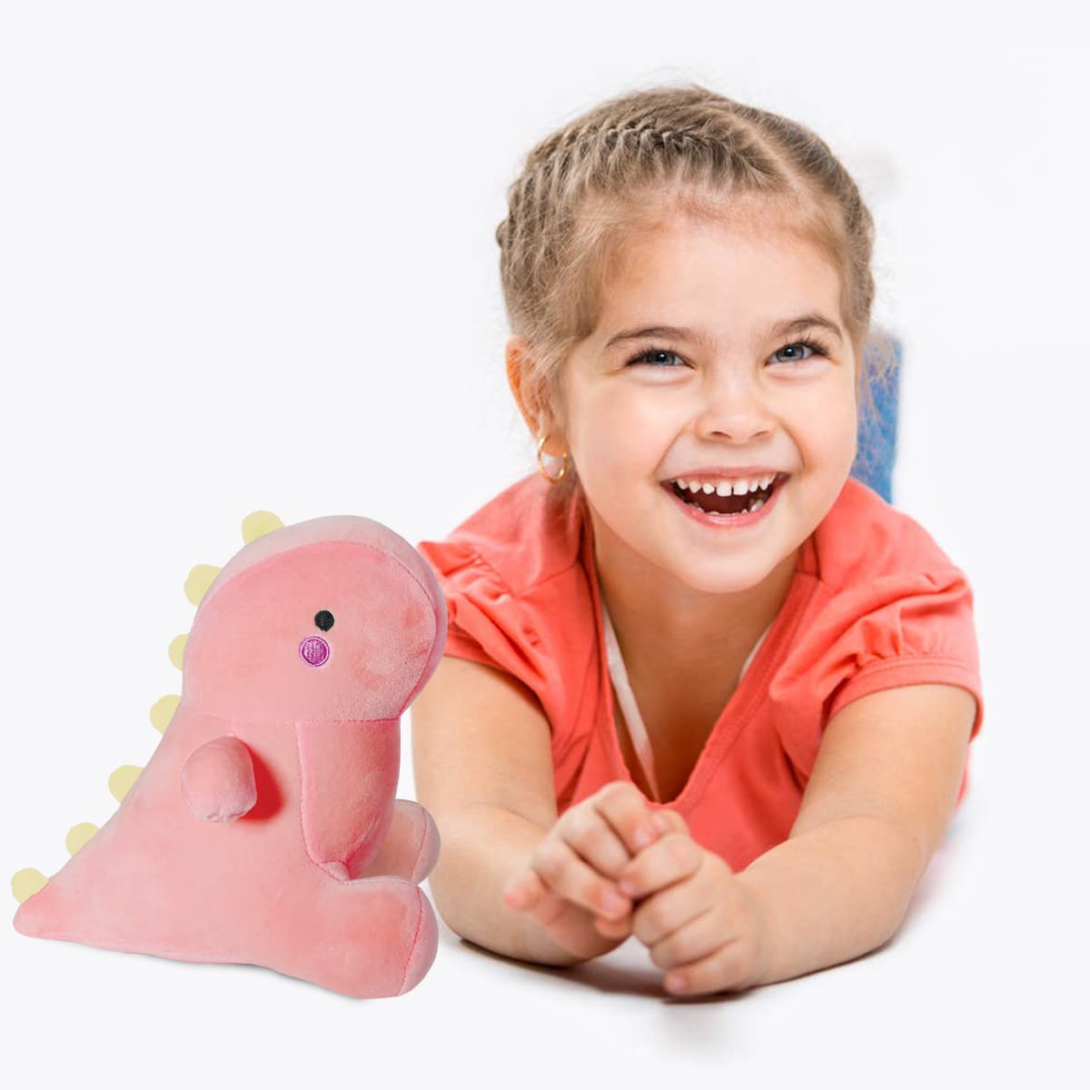 Henxing 8In Dinosaur Plush Toys, Cute Stuffed Animal Toy, Soft Dinosaurs Plush Doll Gifts For Boys Girls Adults Christmas Birthday Gifts Perfect Present