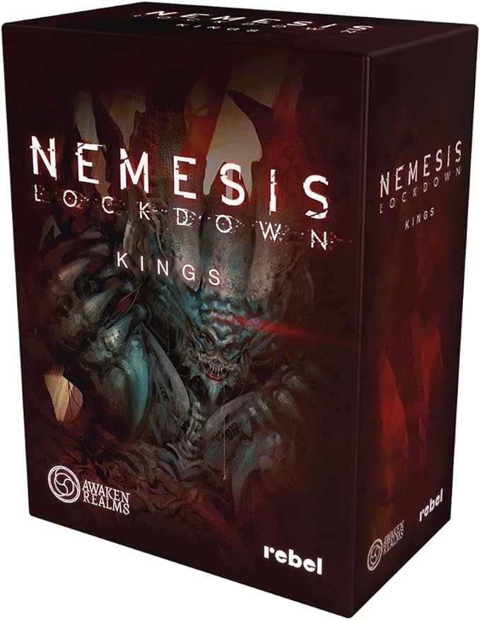 Nemesis: Lockdown: Kings - Board Game Expansion By Awaken Realms - Sci-Fi Horror Game - Strategy Game - Cooperative Adventure Ga