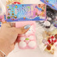 3Pcs Squishy Cat Squeeze Toys, Squeeze Cat Kawaii Sticky Squishies Stress Relief Squishies For Kids Party Favors, Pinch Family S