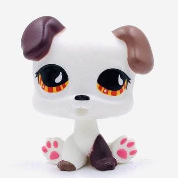 Lpscb Custom-Made Baby Puppy Pet Shop Toy Dog Great Dane Dachshund Cocker Spaniel Mini Bobble Head Animal Figure 1.5 Inch (White