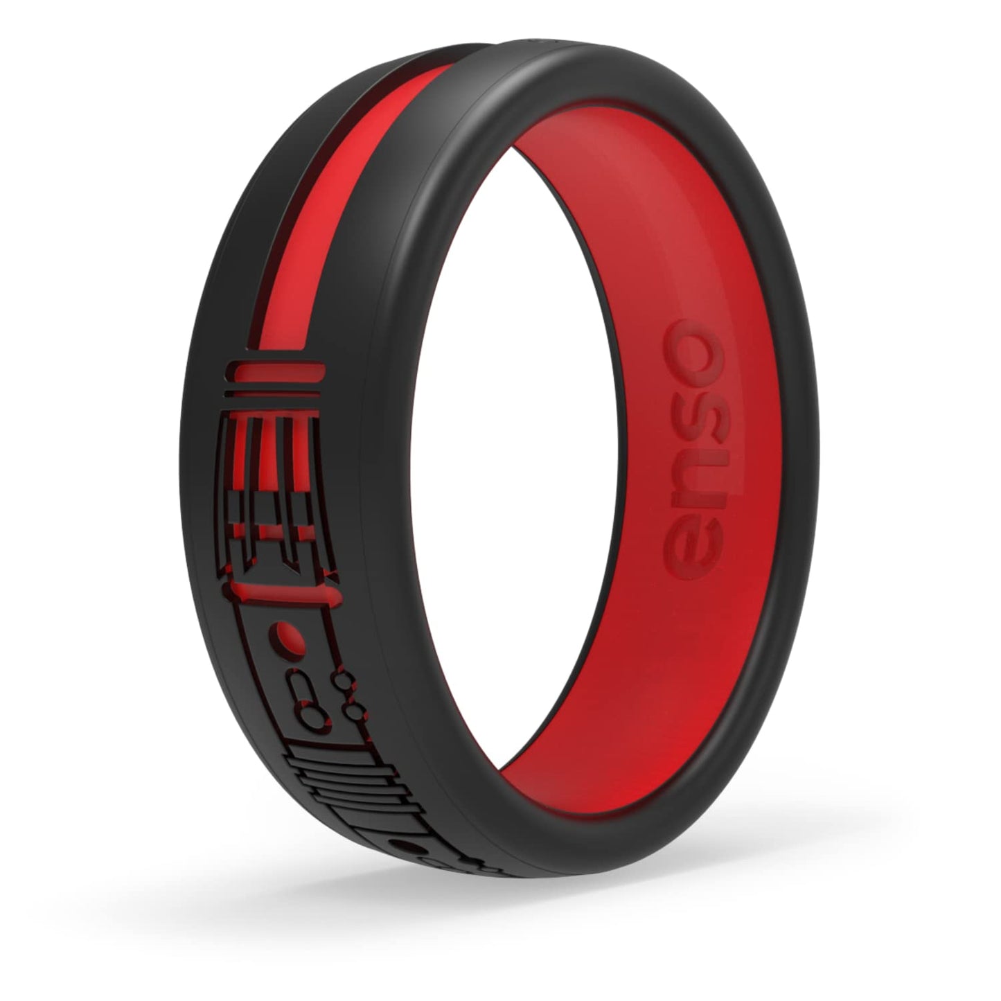Enso Rings Star Wars Lightsaber Collection - Dualtone Silicone Ring - Darth Maul Lightsaber - 4