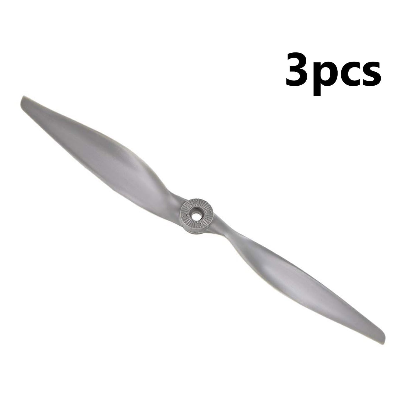 TOP-VIGOR 3pcs CW RC Propellers 1170 11 x 7 Inch 2-Vane RC Vehicle Propellers Replacement for RC Airplane with Adapter Rings Nyl