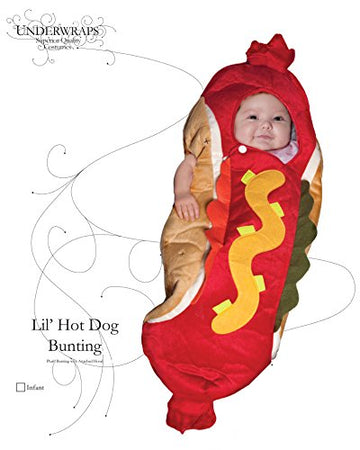 Baby'S Hot Dog Costume Bunting For Dress Up And Halloween - Hot Dog Bunting