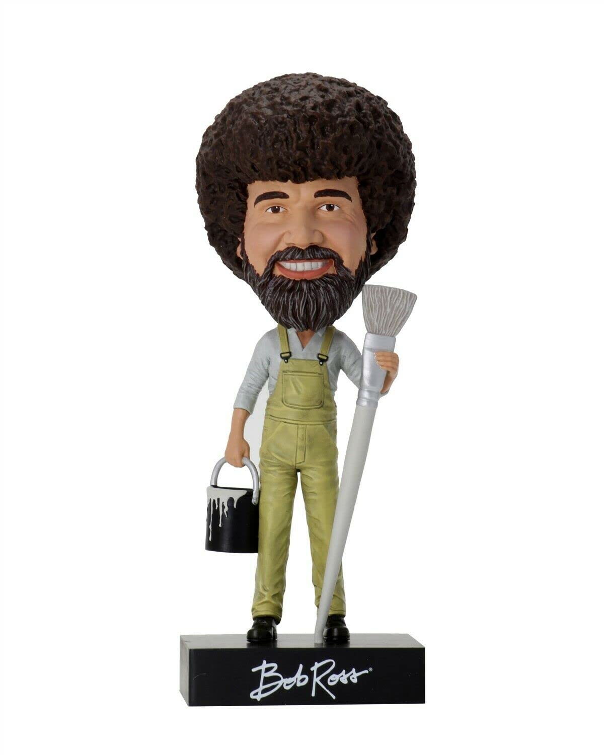 NECA The Joy of Painting 7 Bob Ross Head Knocker Bobblehead