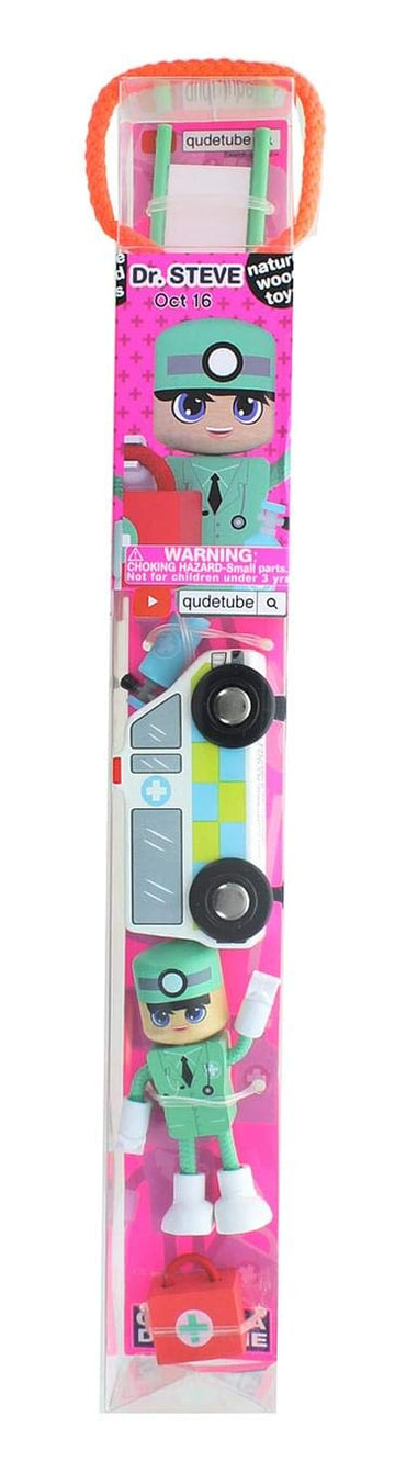 Jadore Doctor Steve Natural Wooden Toy Playset