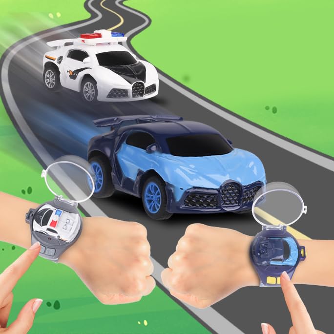 Watch Remote Control Car Toy for Kids,New Mini 2.4 Ghz Racing Game Wrist Cars Easter Toy with LED Light,Watches Remote Control C