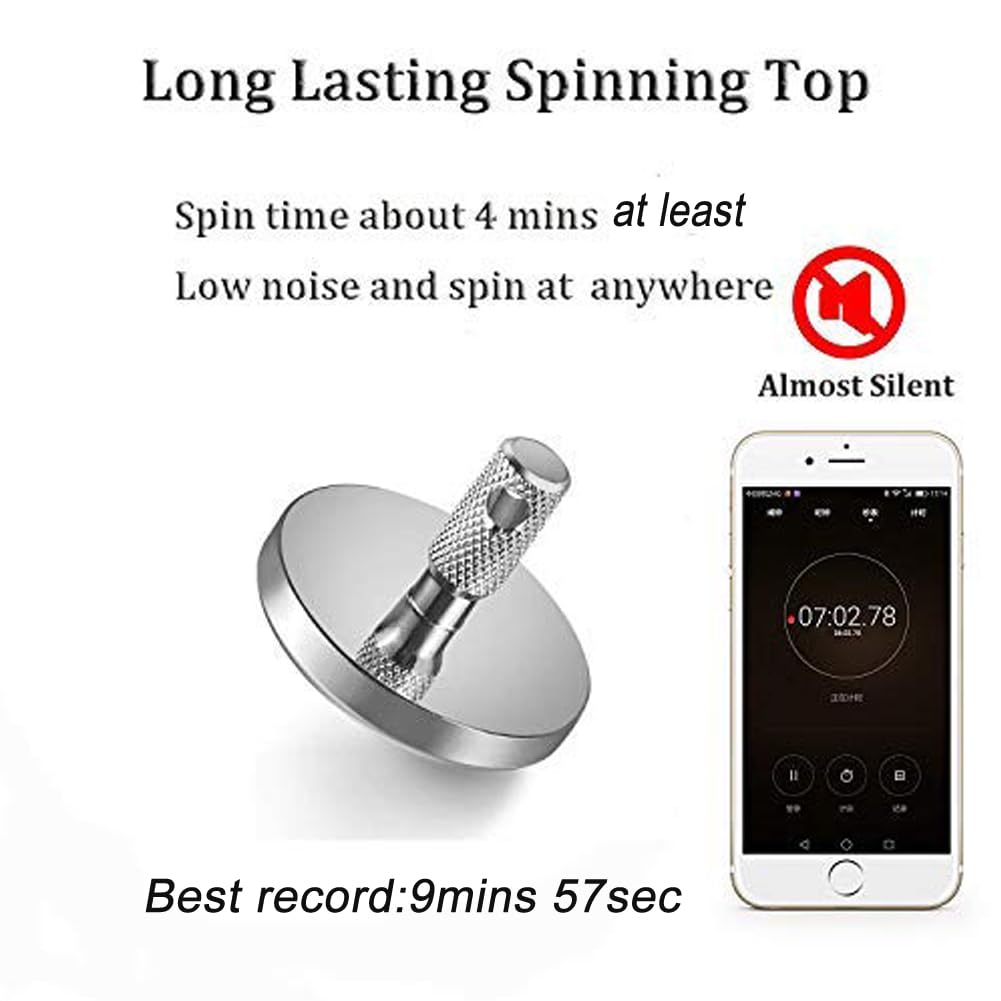 Portable Accurate Metal Spinning Top, Precision Stainless Steel Desk Toy, Edc Top Spinner Toys, Fidget Gyroscope, Vintage Totem