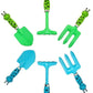 Kids Gardening Tool Sets Frog Handle, 6 Pieces (Blue+ Green), Mini And Small Garden Tool Kit, Beach Shovel Sand Play Toy, Sandbox Shovel And Garden Hand Tool Birthday Gifts Party Favors