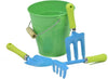 G & F Products 10051 Justforkids Kids Water Pail With Garden Tools Set, Green