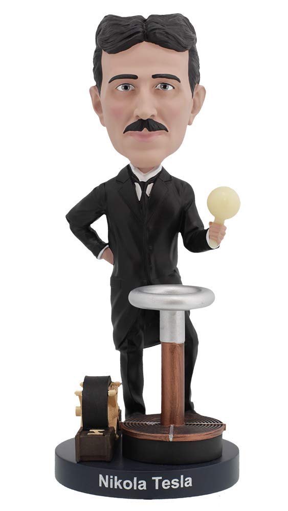 Royal Bobbles Nikola Tesla Bobblehead  enhanced Polyresin Lifelike Figure  Unique Serial Number  Exquisite Detail