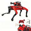 LinkBest AI Robot Dog, STEM Educational Programmable Puppy with Voice & Remote Control, Lifelike Actions, Spray & Mechanical Arm
