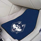 FANMATS 5440 UConn Huskies Front 2-Piece Team Logo Carpet Car Mat Set, Front Row Automotive Floor Mats, Non-Slip Backing, Team C