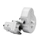 Metal Complete Transmission Cutoff Gearbox with Dig Gear for 1:10 Axial SCX10 AX10 Wraith RC Crawler Car (Silver)