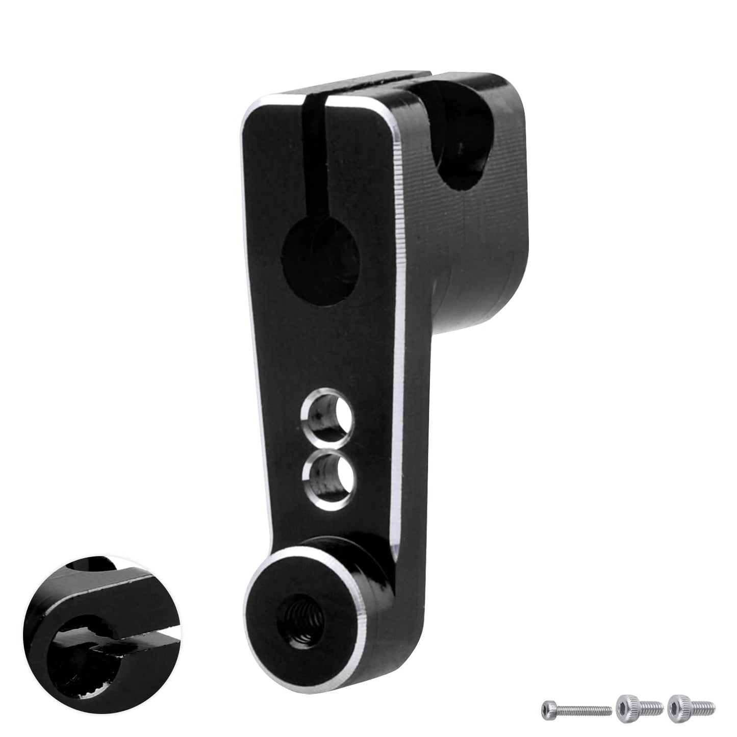 Hobbyfire Aluminum Servo Horn Arm For Scx24 Axial As-1 Micro Servo Axi31619 (Black)